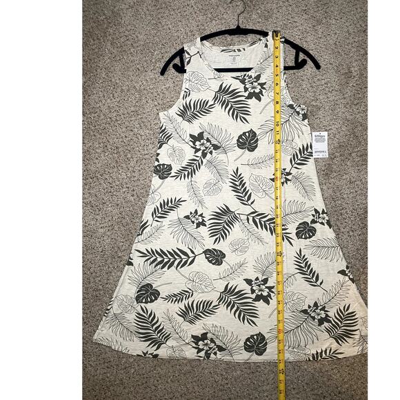 Amazon Essentials - Beige & Green Leaf Pattern Dress - XS - Picture 7 of 12